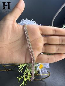 Pulsera de tenis de lujo con diamantes cultivados en laboratorio de corte redondo, pulsera clásica de eslabones brillantes al por mayor - Product Image 6