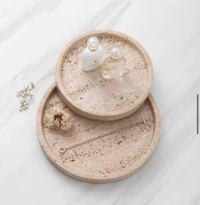 Elegante Bandeja de Servir de Resina Estilo Travertino, Bandeja de Epoxi Hecha a Mano de Lujo para Decoración Contemporánea del Hogar, Mesa de Comedor, Mesa de Centro - Product Image 3