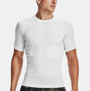 Camiseta de gran tamaño 100% de algodón para hombre, camiseta de cuello redondo de Color sólido para hombre, camisetas para hombre, camisetas nuevas - Product Image 4