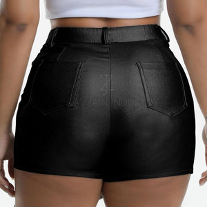 Jupe cargo en cuir véritable, coupe décontractée, design de poches fonctionnelles, étiquette privée personnalisée, production en gros - Product Image 4