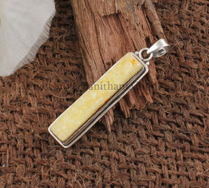 Pendentif en pierre précieuse Druzy jaune étincelant en forme d'anneau, en argent sterling 925, charme géode vintage, collier unisexe pour anniversaire - Product Image 3