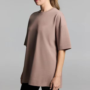 Womens Oversized <b>Tshirt</b> Graphic Tees Crew Neck <b>Summer</b> Short Sleeve Loose Fit Tops 100%Cotton 160gsm For Sale New Quality - Product Image 6