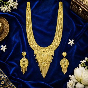 ชุดเครื่องประดับทองชุบไมครอน 14K/18K/24K สไตล์ตุรกีดูไบ สำหรับงานแต่งงาน งานหมั้น สร้อยคอ ต่างหู แบบดั้งเดิมสำหรับเจ้าสาว ขายส่ง - Product Image 2