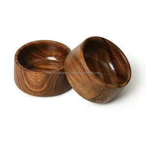 Tazón para Servir Hecho a Mano de Madera de Mango Sólida de Primera Calidad a Precio de Mayoreo para Hogares, Restaurantes y Hoteles - Falak World Export FWE-0026 - Product Image 6