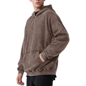 Sudadera con Capucha para Hombre, Estilo Acid Wash, Oversize, Personalizable, Streetwear Vintage, Felpa Francesa, Algodón, Térmica - Product Image 6