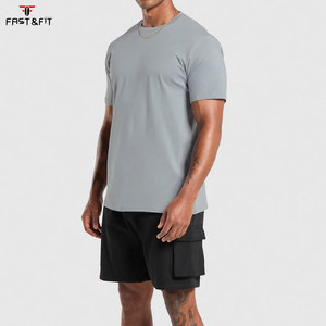 Camiseta de Moda Masculina, Informal, Lisa, con Estampado Digital, 180g, de Algodón Tejido, Diseño en Blanco - Product Image 4