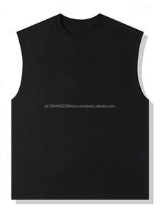 Débardeur pour homme à vendre, meilleur fournisseur, débardeur à manches courtes, col rond, coupe confortable, débardeur pour adulte - Product Image 2