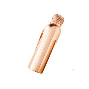 Indian Handmade Plain Pure Copper Water Bottle Workout Exercise Water Bottle for <b>Camping</b> Leak-Proof Water Bottles - Product Image 5