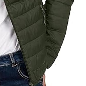 Custom <b>Top</b> High Quality Men's <b>Bubble</b> Jacket Puffer Coat Lightweight Zipper up Hooded Puffer Jackets for Men - Product Image 2