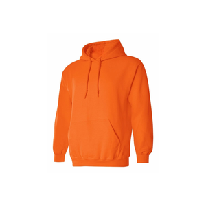Sweat-shirt à capuche orange pour homme, coupe classique, en molleton de coton, pull décontracté avec poche avant, vêtement d'automne - Product Image 6