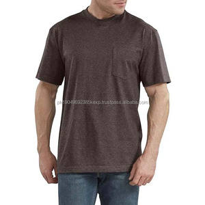 Short Sleeve <b>With</b> <b>Pocket</b> <b>Men's</b> Clothing Plus Size <b>Men</b> <b>Shirts</b> High Quality Cotton Breathable Summer Crewneck Slim Fit <b>Men</b> T <b>Shirt</b> - Product Image 4