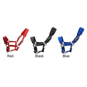 High Quality Eco-friendly Nylon Soft Fleece Padded Durable Comfortable Long Lasting English Saddle <b>Halter</b> Customized Color Made - Product Image 3