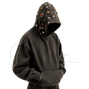Sudadera con Pedrería Personalizada 2026, Sudadera con Logotipo Estampado de Alta Calidad 100% Algodón, Sudadera con Pedrería para Hombre - Product Image 1