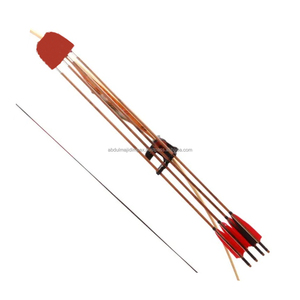 Sacoche de tir à l'arc traditionnelle en cuir, porte-flèches dorsal, pochette kaki Majid Impex Mi-1115 pour la chasse et le tir - Product Image 6