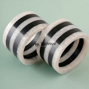 Anneaux de serviette de table de mariage en résine de luxe, classiques, écologiques, durables, accessoires de décoration de table par Tradebyd - Product Image 1