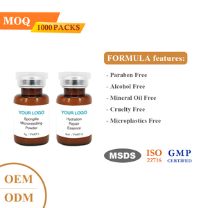 Suero Reafirmante de Piel con Espículas de Esponja, Corrector de Pigmentación Facial, Ampolla Reparadora con Aloe Vera y Ácido Hialurónico, Marca Privada - Product Image 2