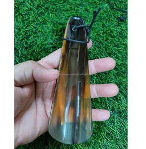 Logotipo personalizado Cuerno de búfalo Zapato Cuerno Hecho a mano Accesorio de zapato natural - Product Image 2