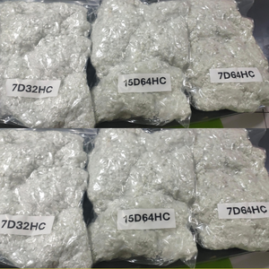 Fibre de polyester régénérée PSF, matériau de rembourrage 100% recyclé, moins de 15DX64MM, 7Dx32MM, 7Dx64MM, origine Indonésie - Product Image 2