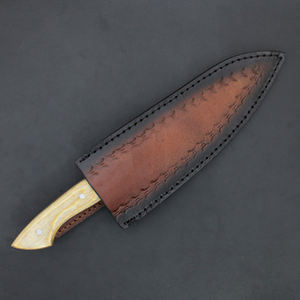 Cuchillo de chef personalizado con mango de acero, cuchillos de Damasco hechos a mano con mango de madera, precio más bajo, cuchillo de chef con tamaño personalizado. - Product Image 1