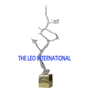 Figuras Decorativas de Hojas de Metal de Aluminio, Esculturas Naturales, Centro de Mesa, Adorno para el Hogar, Oficina, Hotel - Product Image 2