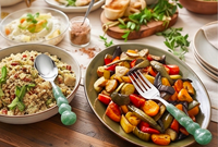 Ensemble de couverts en acier inoxydable avec manche en résine spirale verte, finition poli miroir, idéal pour la table, la cuisine, les mariages et les fêtes