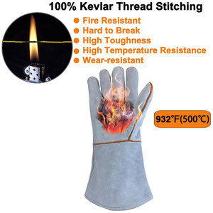 Gants de travail en cuir de sécurité avec emballage personnalisé, multifonctionnels et résistants, gants de sécurité à doigts entiers - Product Image 4