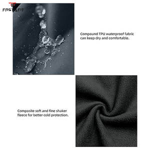Waterproof <b>Quilted</b> Breathable Knitted Softshell Rain <b>Jacket</b> for Men Women Custom Sports Wear Solid Color - Product Image 3