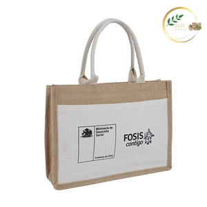 Stylish Eco Friendly Jute Carry <b>Bag</b> Large Capacity Natural Fiber Grocery Shopping <b>Bag</b> - Product Image 2