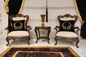 Juego de Sofás Inflables de Tres Plazas de Madera de Teca de Lujo con Acabado Negro Elegante de Primera Calidad, DST Exports, Hecho a Medida, Venta de Fábrica Moderna - Product Image 4