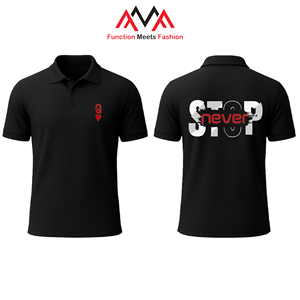 เสื้อเชิ้ตแขนสั้นผ้าแคนวาสถักน้ำหนัก 200 กรัมทรงปกติสำหรับผู้ชาย |   โลโก้ด้านหน้าสีดำแบบลำลองติดกระดุม |   ผ้ากันยับเนื้อนุ่ม - Product Image 1