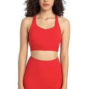 Women's Compression Sleeveless Tank <b>Tops</b> 100% Cotton Knitted Lace Color Contrast Racerback Running Sportswear Ribbed - Product Image 1