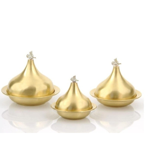 Bol à dattes vintage plaqué argent en gros, avec un design élégant, idéal pour le Ramadan et la décoration de mariage, fait main - Product Image 5