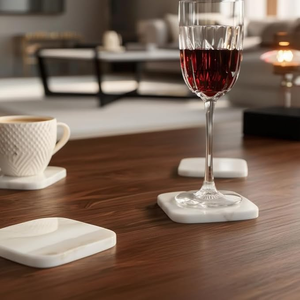 100% Handmade Marble Tea <b>Coaster</b> Luxury Eco-Friendly Round 4X4 Inches Hot Sale Home Office <b>Table</b> Use High Quality - Product Image 4