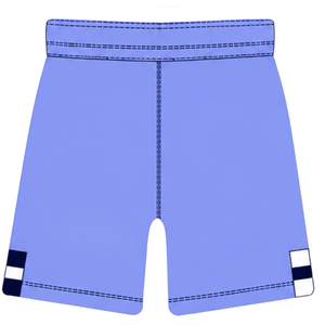 Conjunto de Pantalones Cortos y Camiseta de Rugby Azul Marino Lavanda, Manga Corta, Cuello Redondo, Uniforme de Equipo a Rayas, Personalizable, Transpirable, para Entrenamiento y Alto Rendimiento - Product Image 6