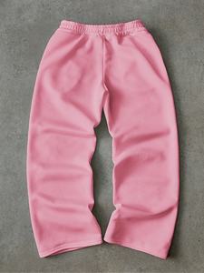 Pantalones Deportivos Holgados de Algodón con Logotipo Bordado Personalizado para Hombre, Pantalones Joggers Casuales de Lujo con Serigrafía - Product Image 4