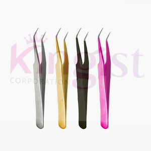 Ensemble de pinces à épiler pour extensions de cils de haute qualité, en acier inoxydable anti-magnétique, avec logo personnalisé, design Hello Kitty - Product Image 2
