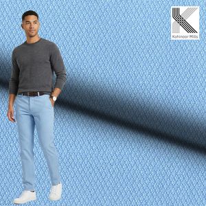 Tela Tejida Elástica de Sarga al por Mayor, 325g/m, 98% Algodón, 2% Elastano, Acabado Suave Tipo Melocotón, Transpirable, para Pantalones Chinos Casuales de Hombre - Product Image 2