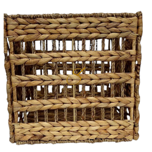 Panier de rangement en jonc de mer LUSTIGKURRE, boîte kallax en jacinthe d'eau naturelle/jonc de mer - Product Image 4