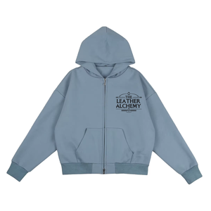 Sudadera con Capucha Corta para Hombre, Estilo Urbano, Holgada, con Hombros Caídos, para Uso Casual - Product Image 1
