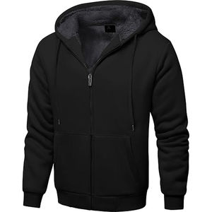 Sweat à capuche zippé pour homme, sur mesure, avec logo, prix de gros d'usine, 100% coton, thermique pour l'hiver - Product Image 2