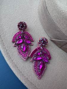 Custom Handmade Beaded Embroidery <b>Earrings</b> for Women Featuring Colorful Artistic Designs for Fashion Jewelry Wholesale Suppliers - Product Image 6