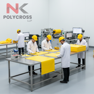 Bâche en PVC enduit ODM ignifuge, haute résistance à la traction, couverture industrielle avec spécifications personnalisées - Product Image 1