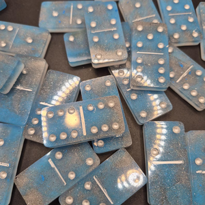 Handmade Resin Double Six <b>Domino</b> <b>Set</b> | Colorful Resin <b>Dominoes</b> | Custom Game Night <b>Set</b> | Unique Gift | Handmade game - Product Image 6