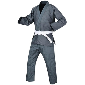 ชุดยูโด BJJ สำหรับผู้ใหญ่ สีเทาอ่อน 100% โพลีเอสเตอร์ ทนทาน ทรงปกติ สีพื้น มีสินค้าพร้อมส่ง - Product Image 4
