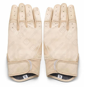 ถุงมือตีเบสบอลมืออาชีพขายส่ง หนังวัวแท้ สีและโลโก้ปรับแต่งได้ น้ำหนักเบา สวมใส่สบาย สำหรับฝึกซ้อมเบสบอล - Product Image 3