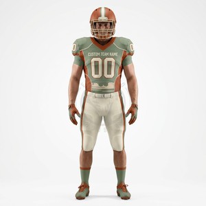 Uniformes personnalisés pour programme de football scolaire avec marquage d'équipe, en polyester extensible, coupe athlétique, en gros - Product Image 2