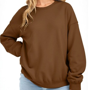 Sweat-shirts à capuche pour femmes en molleton respirant, nouvelle conception automne-hiver, écologiques, amples, avec possibilité de personnalisation - Product Image 5
