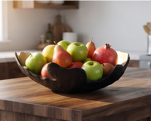Elegante Tazón Decorativo Negro de Diseño Único, Centro de Mesa Moderno, Decoración para el Hogar, Adorno de Mesa, Tazón para Frutas, Exhibición con Estilo, Esencial - Product Image 6