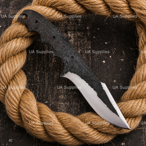 UA Supplies High Carbon Steel Full Tang Straight Back <b>Clip</b> Point Blank Blade EDC Hunting Camping Knife Making Kit Handle 8-Inch - Product Image 6