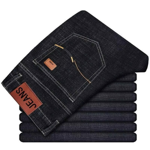 Jeans Rectos de Invierno para Hombre, Tallas Grandes, Transpirables, de Alta Calidad, 100% Algodón, Corte Regular, Color Claro, Venta al Por Mayor - Product Image 3